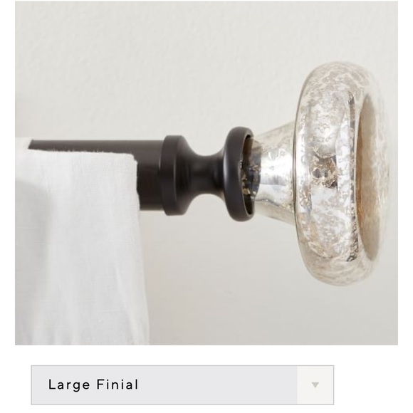 Pottery Barn Accents Pottery Barn Mercury Glass Finials For Curtain